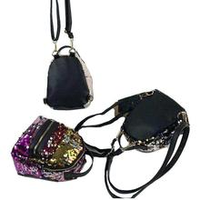 Multicolored Glitter Back Pack  For Women