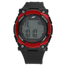 Sonata Black Strap Digital Watch For Men-77080PP02