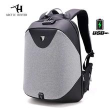 Artic Hunter Solid Laptop Backpack with Code Lock Function