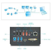 WAVLINK USB 3.0 Universal Laptop Docking Station Dual Video Monitor Display HDMI, DVI & VGA, Audio, Gigabit Ethernet, 4 USB Ports, 2 USB Charging Port for Ultrabook, Tablets and Notebooks-Black