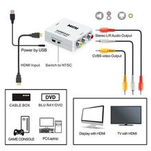 SALE-HDMI TO AV Scaler Adapter HD Video Converter Box HDMI