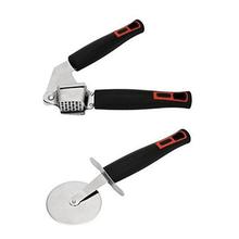 Home Creations combo of stylish Garlic crusher and Pizza Cutter