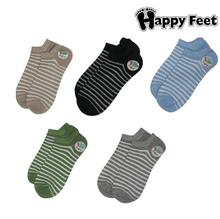 Pack of 5 Sports Striped Ankle Socks (1013)