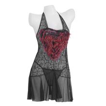 Black/Red Lingerie With Frills