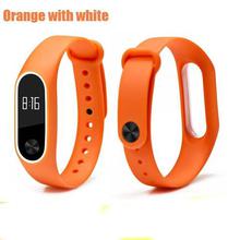 BOORUI Double color mi band 2 accessories pulseira miband 2 strap replacement silicone wriststrap for xiaomi mi2 smart bracelet