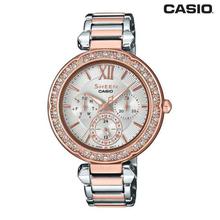 Casio Sheen Round Dial Chronograph Watch For Women -SHE-3805SPG-7AUDR