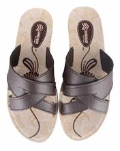 Shikhar Women's Brown Slip On Sandal