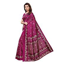 J B Fashion Women's Bhagalpuri Multi Color Saree With Blouse