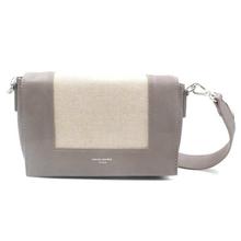 David Jones Grey/Beige Box Sling Bag For Women