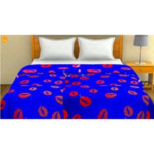 Blue Kiss Printed Super Soft Double Bed Fleece Blanket