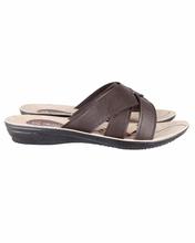 Shikhar Women's Brown Slip On Sandal