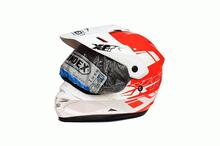 Index Red/White Dot XTR Single Visor Helmet