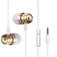 KHP Stereo In-Ear Earphone For Phone 3.5mm Wired Headphone Hedset Game Earphone Hedset With Mic Earbuds Smartphone Earphones