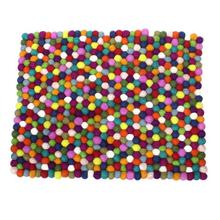 Multicolor 15" x 12" Felt Table Mat