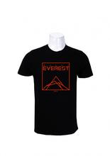Wosa - Round Neck Wear Black Everest Printed Round Neck T-Shirt For Men