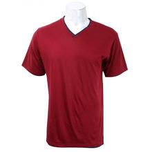 Maroon V-Neck T-Shirt For Men