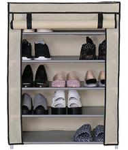 Foldable Shoe Rack 5 layer Portable & Fancy wardrobe Closet Organizer (Color Vary)