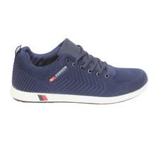 Blue Rubber Sole Walking Shoes For Men