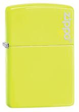 Neon Yellow Zippo Logo 28887ZL