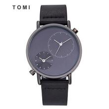 TOMI T079 Classic Dual Black Dial Analog Unisex Watch