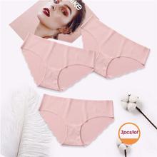 3Pcs/lot Seamless Panty Set Underwear Female Comfort