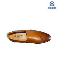 Shikhar Shoes Brogue Leather Shoes For Men (801)- Brown