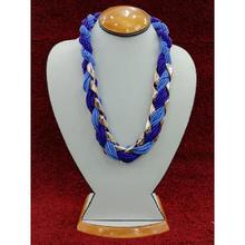 Blue Mix Chained Necklace
