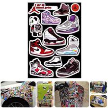 Multicolored 12 Pieces Jordan Vintage Shoes Stickers