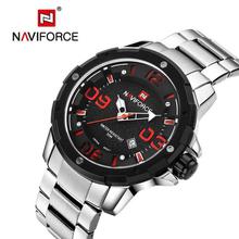 NaviForce NF9078M Brown Dial Analog Watch For Men- Black