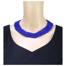 Dark Blue Namlo Choker Beads Woven Pote