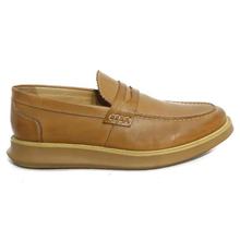 KILOMETER Caramel Brown Loafers For Men