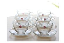 Glass Cup/Plate DB-164 (Set of 6)