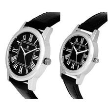 SALE-Timewear Analogue Black Dial Men's & Women's Couple