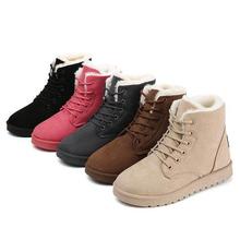 SALE- Classic Women Winter Boots Suede Ankle Snow Boots