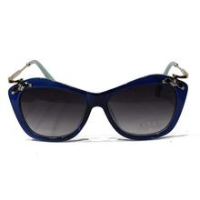 Blue Framed Cateye Design Sunglasses For Women