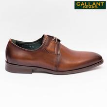 Gallant Gears Coffee Leather Lace Up Formal Shoes For Men - (MJDP31-18)