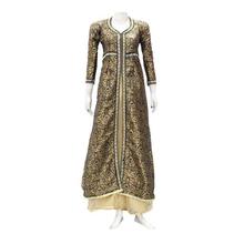 Golden/Black Coat and Lehenga Set For Women