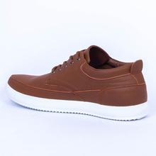 Caliber Shoes Tan Brown Casual Lace Up Shoes For Men (536 O)