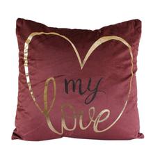 'My Love' Printed Square Shape Cushion With Cover