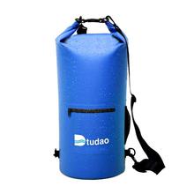 Dtudao Outdoor Waterproof Dry Bag Dry Sack with Dual Shoulder Strap & Bottle Holder, Capacity: 10L(Blue)