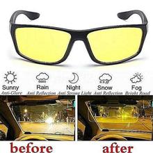 Yellow Night Vision Glass Eyewear For Unisex