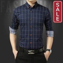 SALE-  Men's long-sleeved shirt _2018 new Korean men's shirt