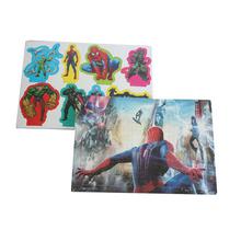 Spider Man Jigsaw Puzzle With Stickers For Kids