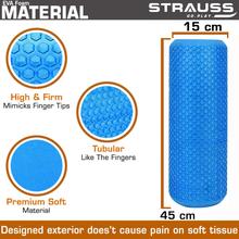 Strauss Yoga Foam Roller 45 cm  Massage Roller For Deep Tissue Massage