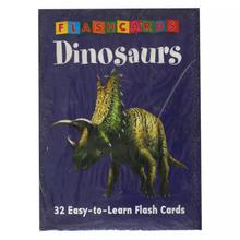 Dinosaurs Flash Cards (32 Pieces) - Blue