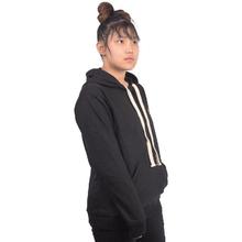 Bastra Black Hooded Sweater for Women