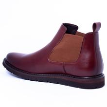 Kapadaa: Caliber Shoes Wine Red Chelsea Boots For Men – ( W 481 C )