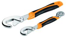 Tolsen 2pcs Universal Wrench (9-32mm) 15282 TPR Handle Snap and Grip Heavy Duty Use