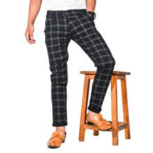 Virjeans Stretchable Cotton Check Black Chinos Pant for Men (VJC 715) 3