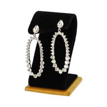 Ampersand Metal Stone Studded Push Back Earrings For Women - ED0298